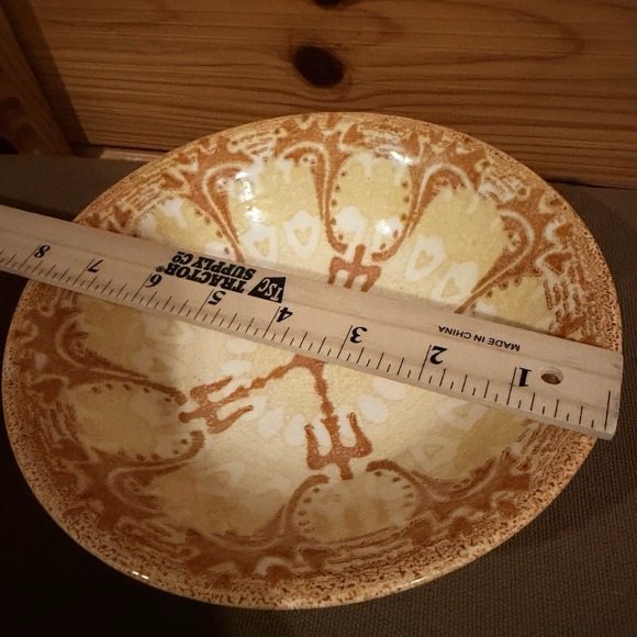 Vintage 1970's Mount Clemens Ironstone 8" Bowl Yellow / Orange - Picture 5 of 7